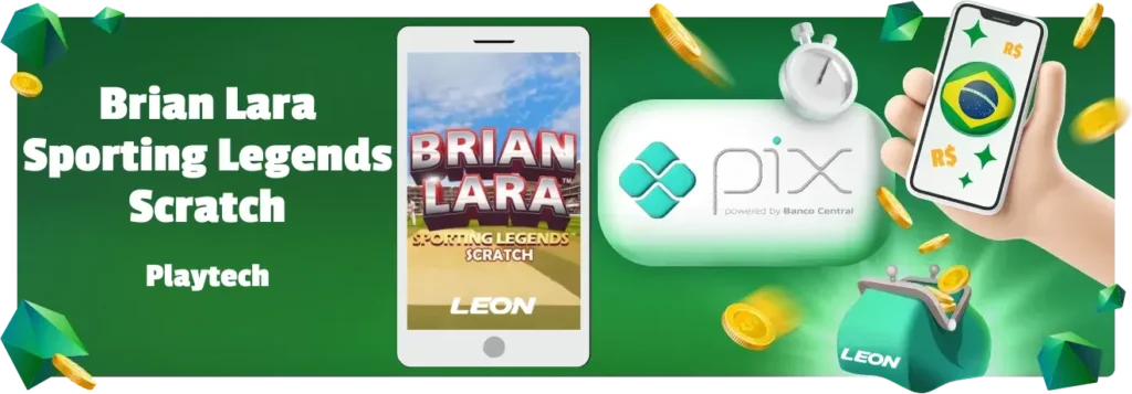 Brazino Brian Lara Sporting Legends Scratch by Playtech